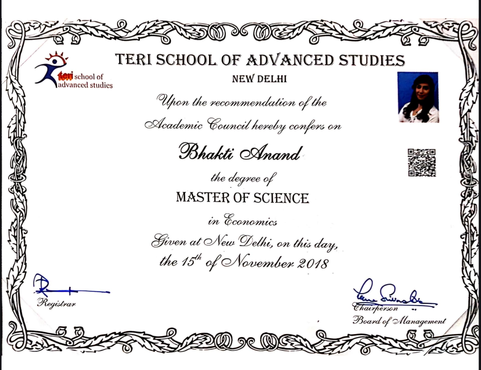 Certificates of Bhakti