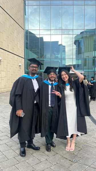 Rinosh graduated from University of Huddersfield