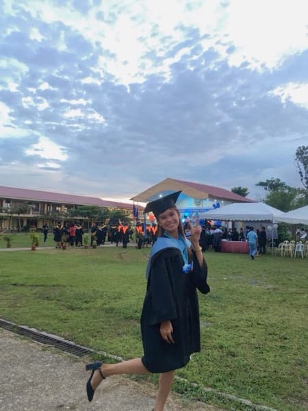 Marielle graduated from Bohol Northern Star College