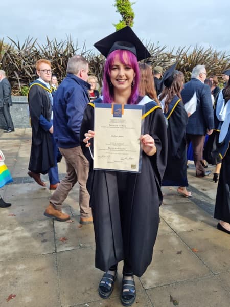 Andrea graduated from Dublin City University 