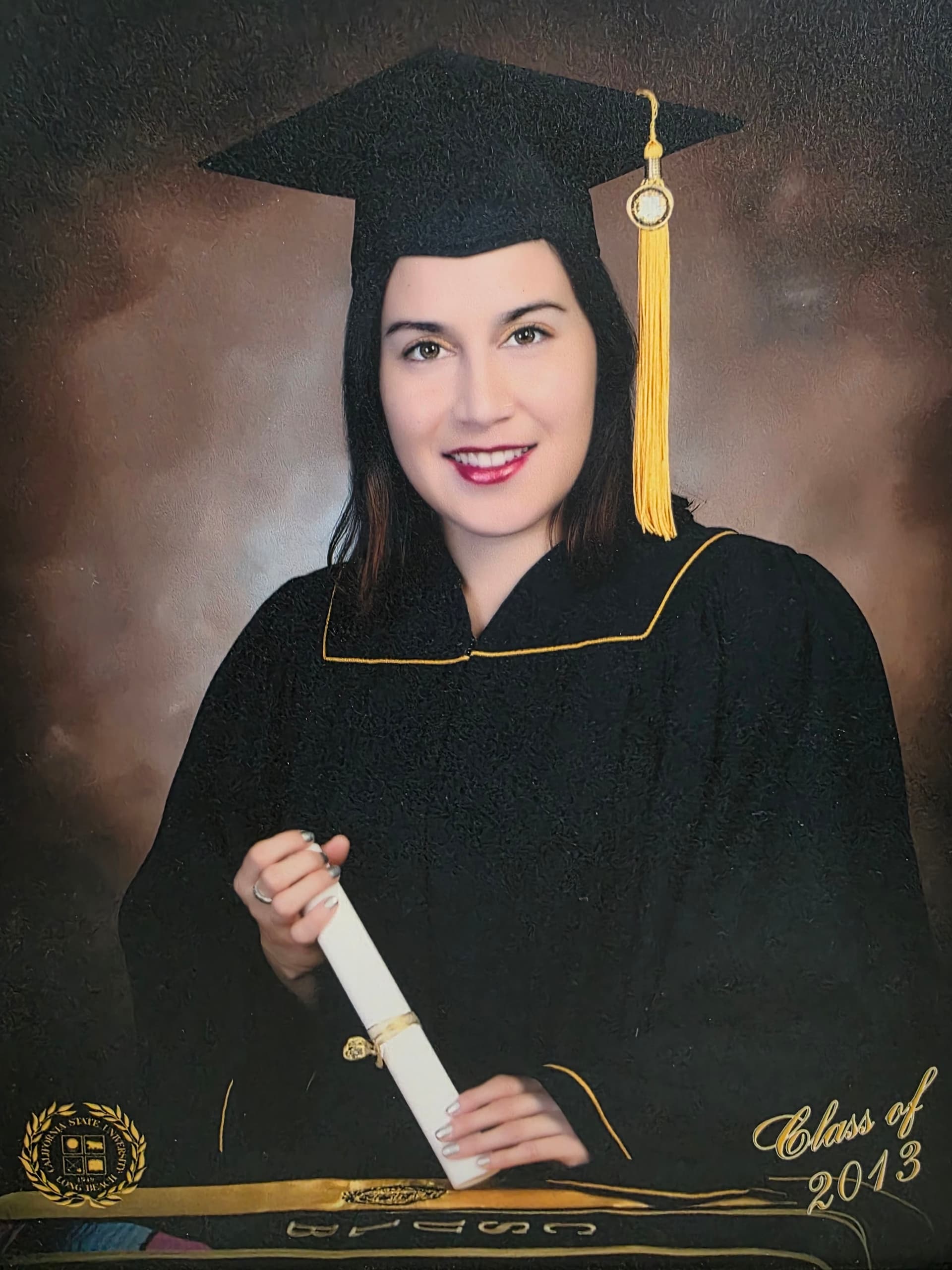 Vanessa graduated from California State University Long Beach