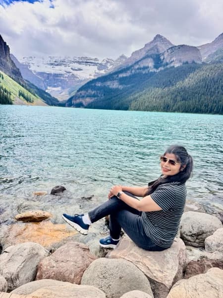 Travel snapshot of Reet during a trip 