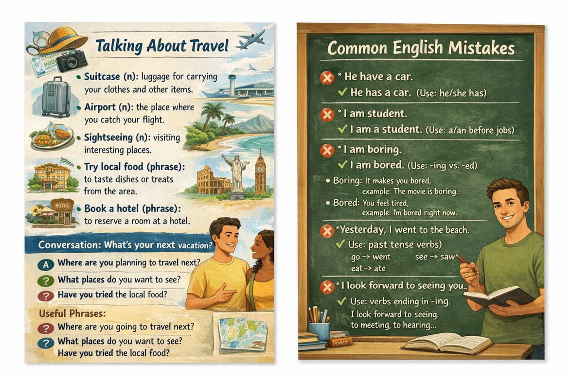 English learning materials by Joseph