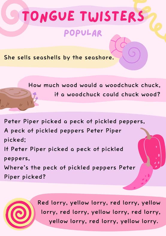 English learning materials by Laura