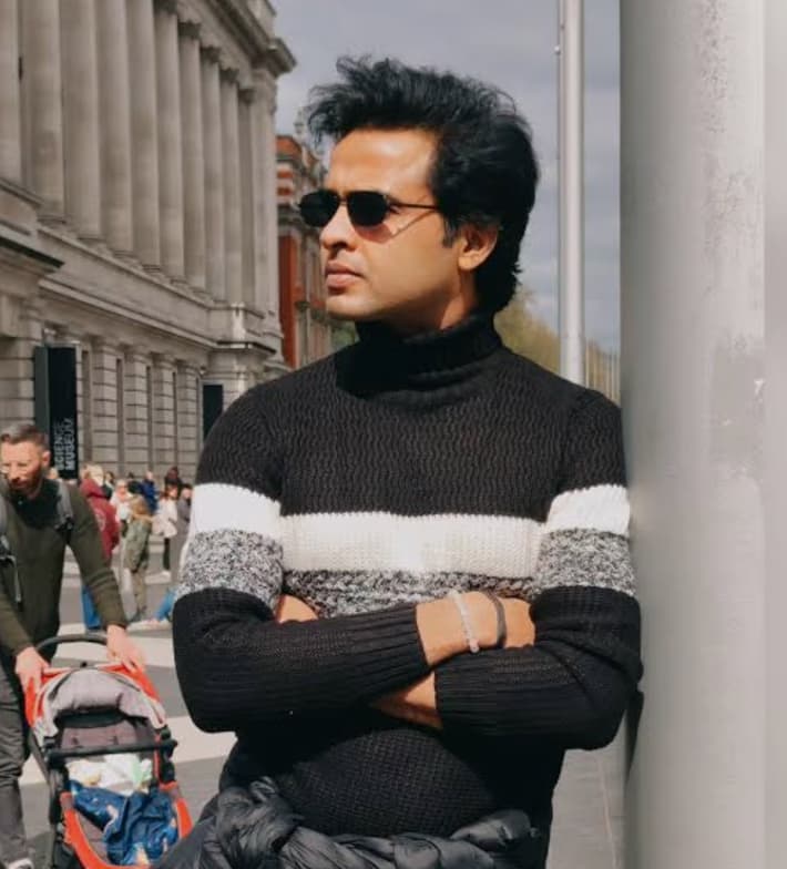 Travel snapshot of Prabhakar during a trip