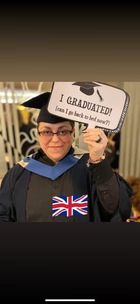 Graduation ceremony photo of Mandy 