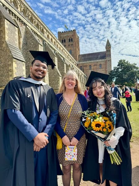 Graduation ceremony photo of Phoebe