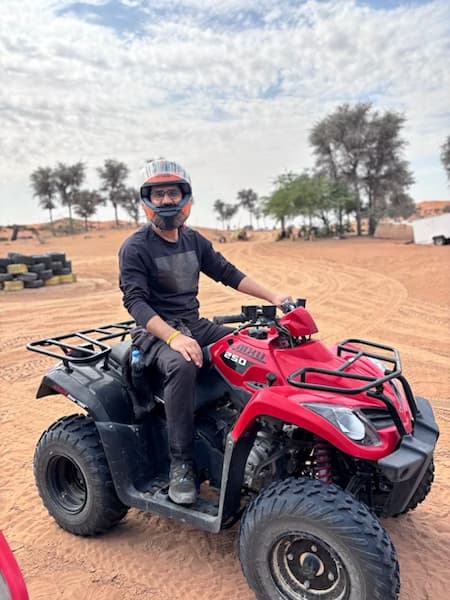 Ashishenjoying a hobby outside teaching 