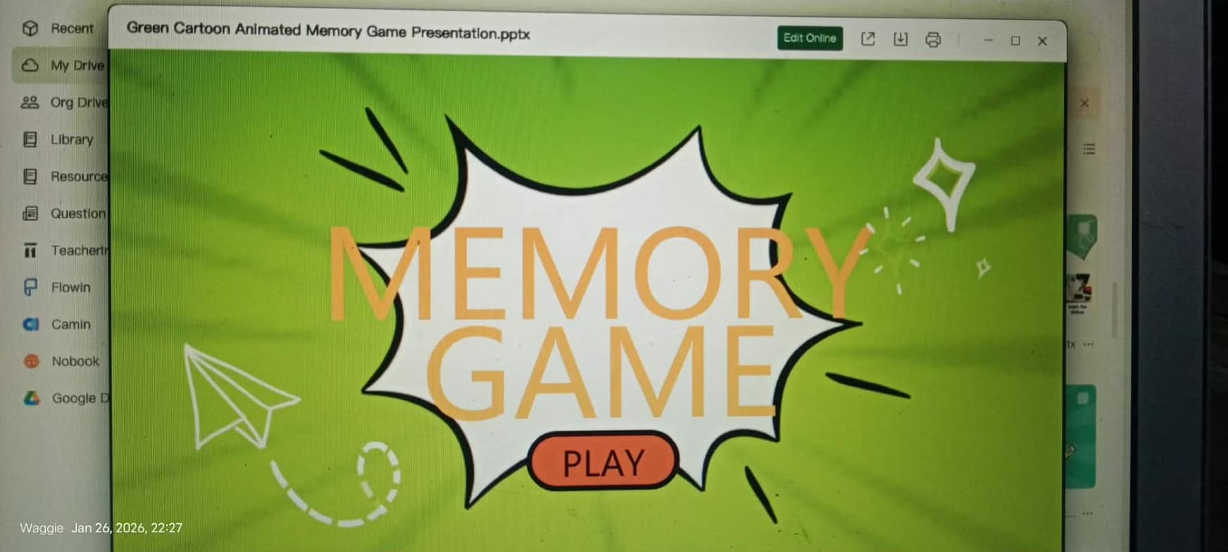 English learning materials by Andrea Myrr 