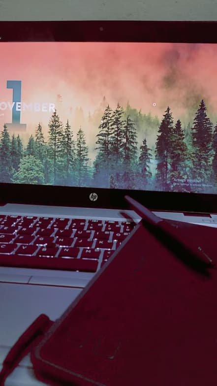 Teaching setup of Sonia for private tutoring