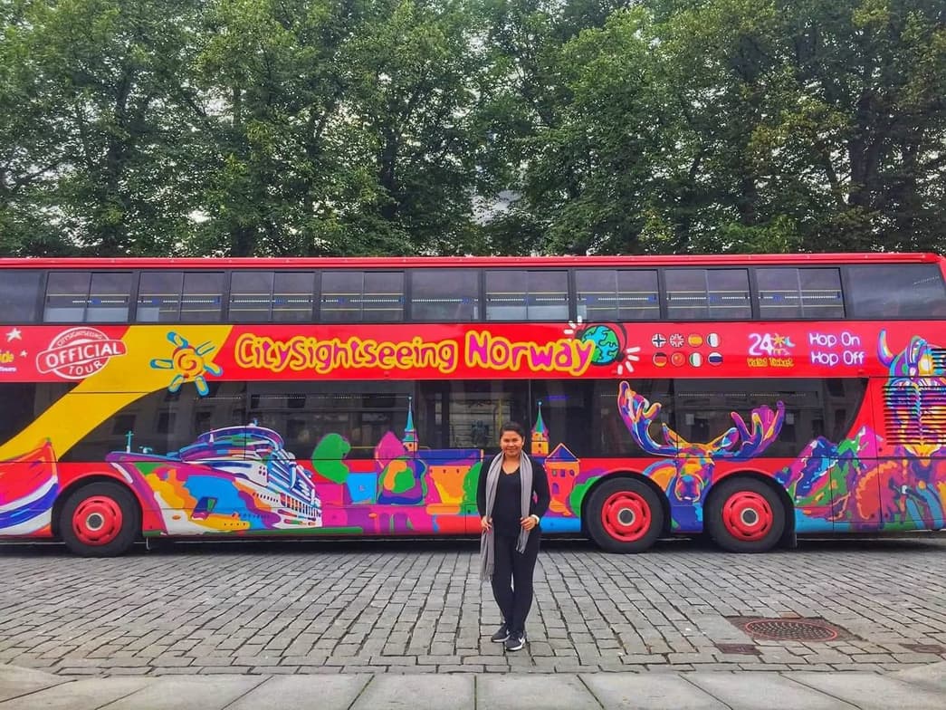 Travel snapshot of Stephanie during a trip