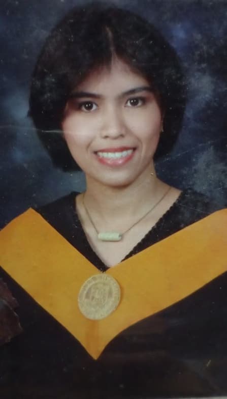 Graduation ceremony photo of Michelle  