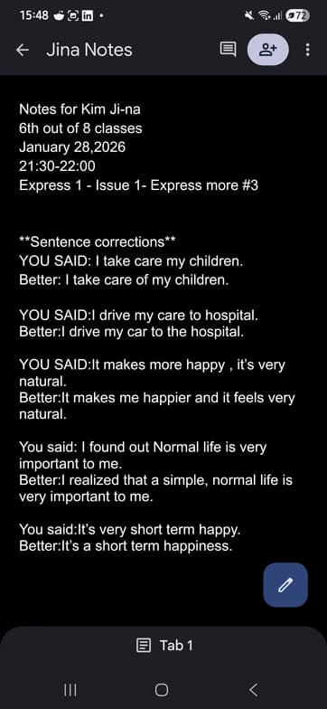 ESL learning materials by Glaiza  