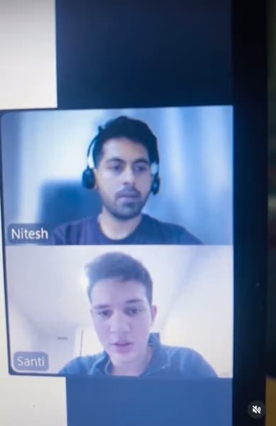 Nitesh conducting a lesson