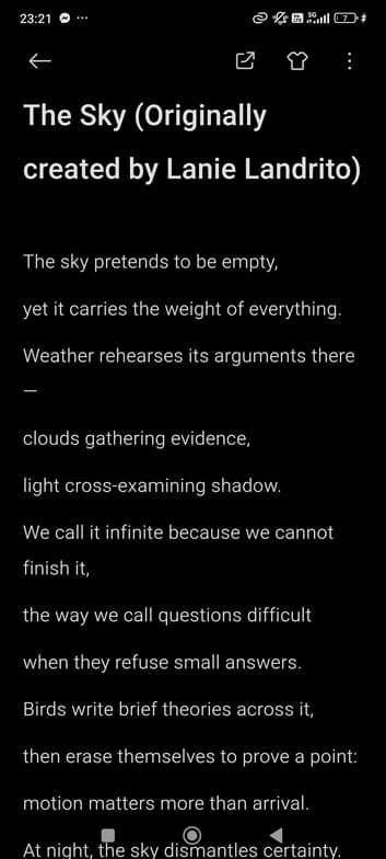 Live performance with English by Lanie 