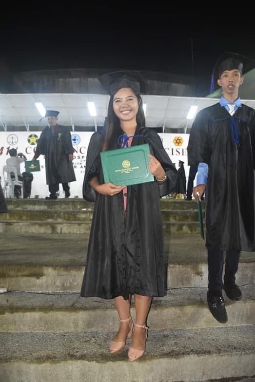 Graduation ceremony photo of Vanessa 