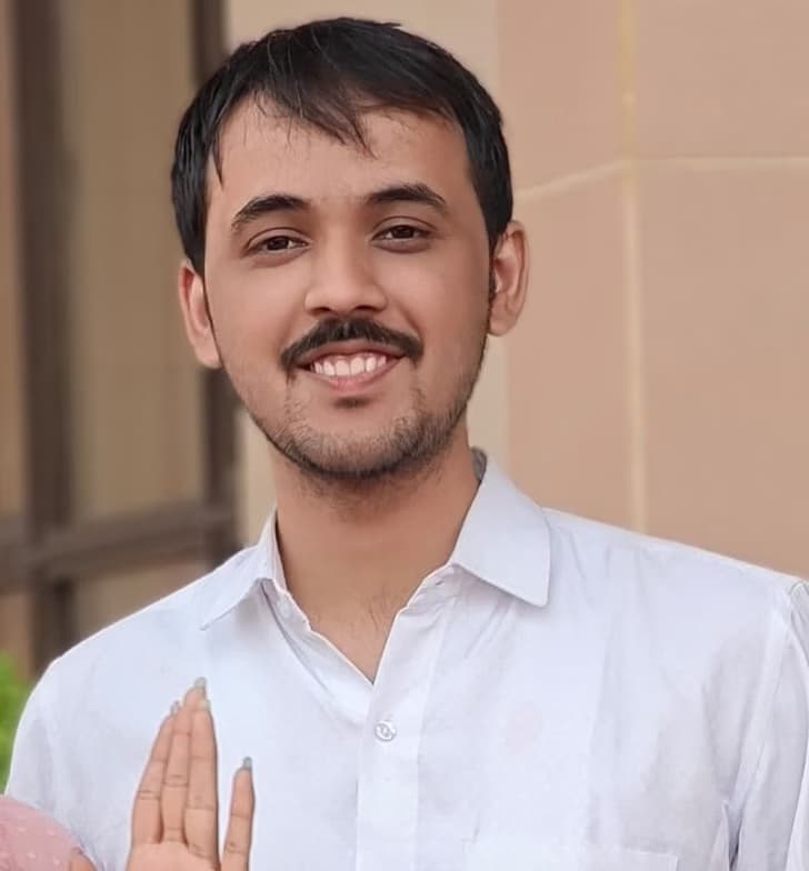 Graduation ceremony photo of Anurag 