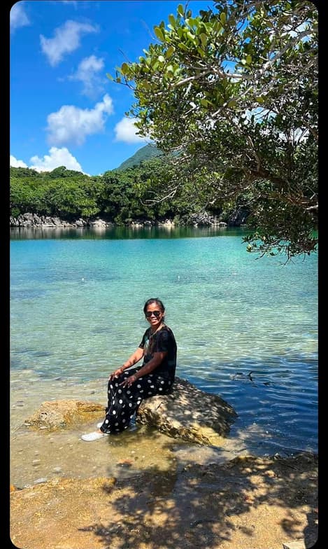 Travel snapshot of Evangeline during a trip 