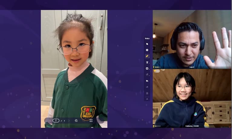 Louis conducting a lesson 