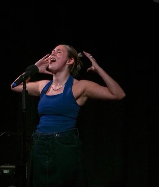 Emily enjoying a hobby outside teaching 