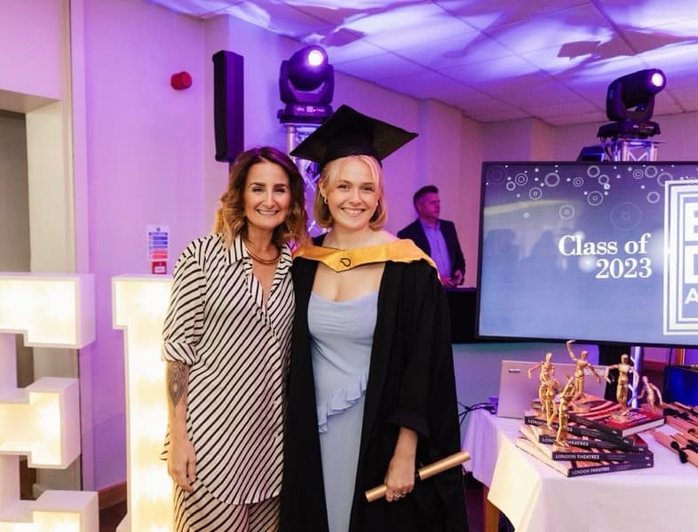 Graduation ceremony photo of Emily  