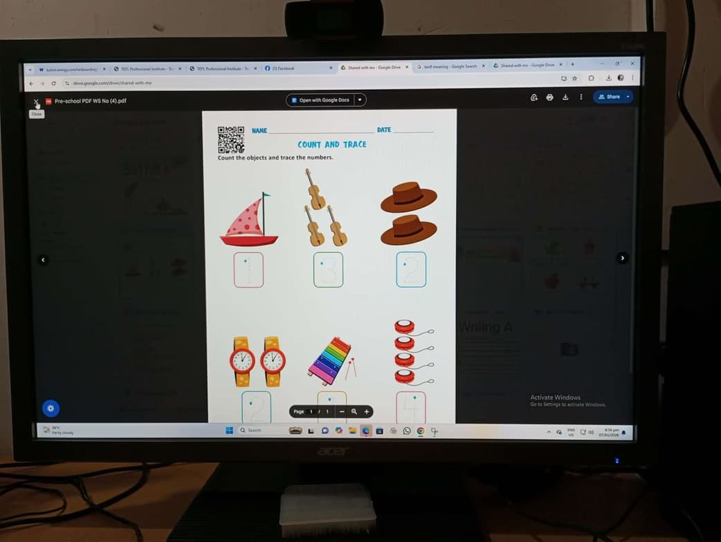 ESL learning materials by kristine 