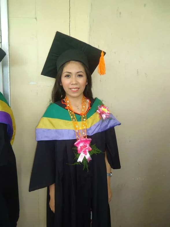 Graduation ceremony photo of Divina 