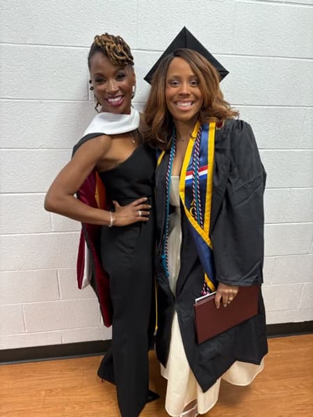 Graduation ceremony photo of Angelica  