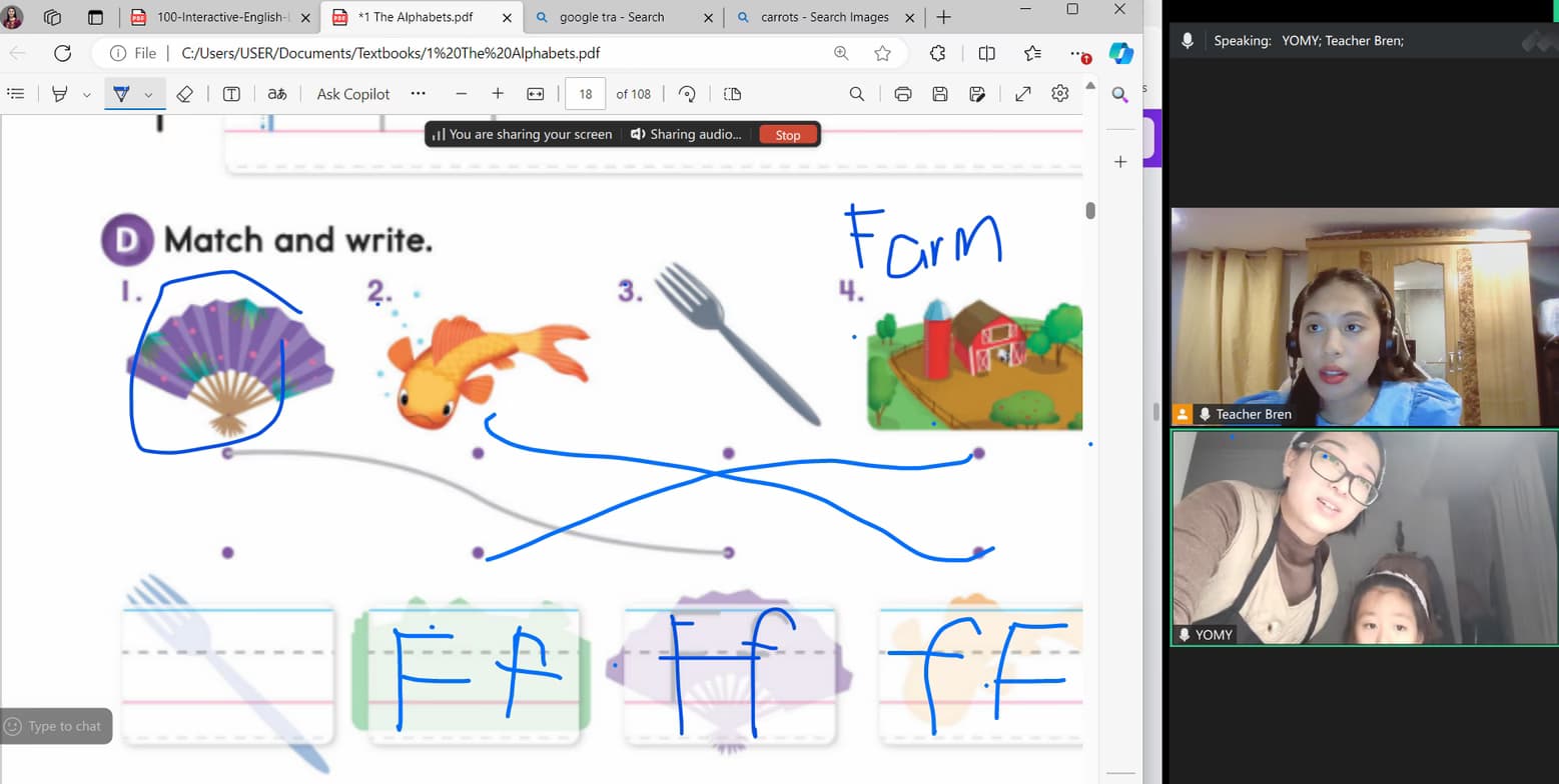 Brenda conducting a lesson 
