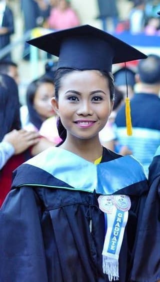 Graduation ceremony photo of Christina Jane 