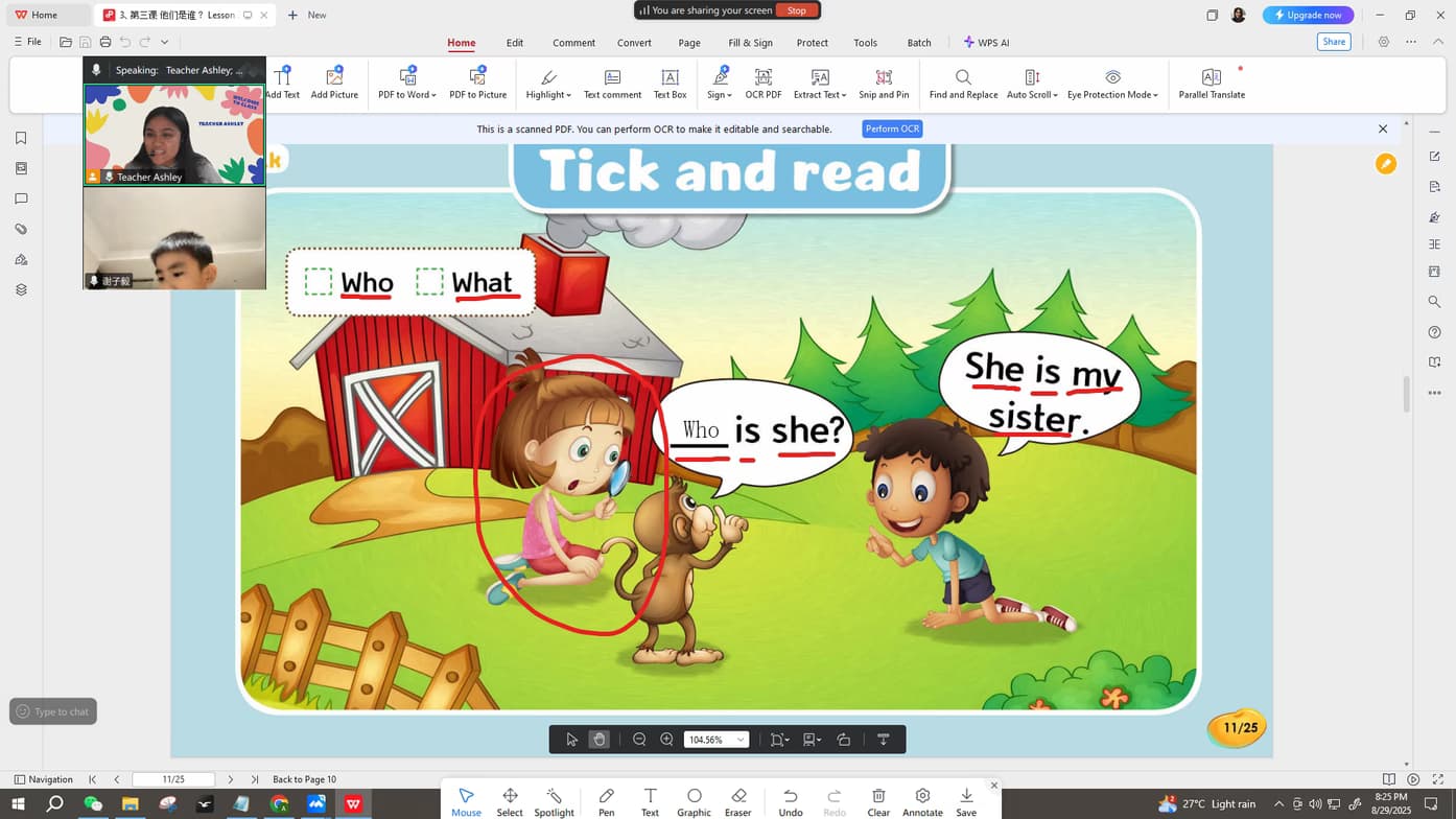 Ashley Gail conducting a lesson 