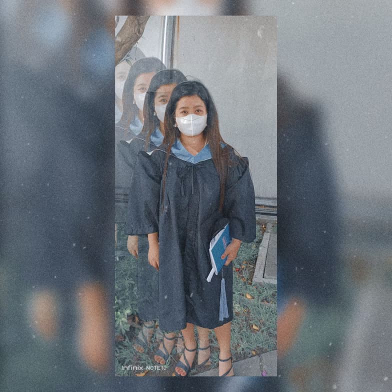 Graduation ceremony photo of Kristal Inah Cielo 