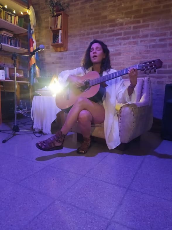 Yaelenjoying a hobby outside teaching 