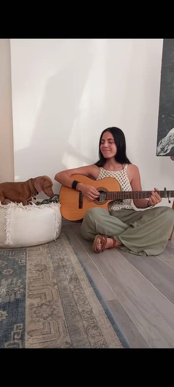 Teaching setup of Inés for private tutoring 