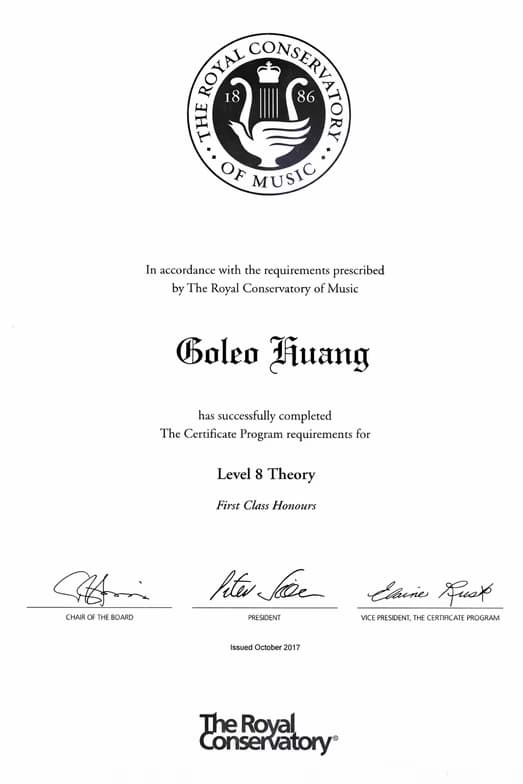 Verified degree or teaching certification of Goleo