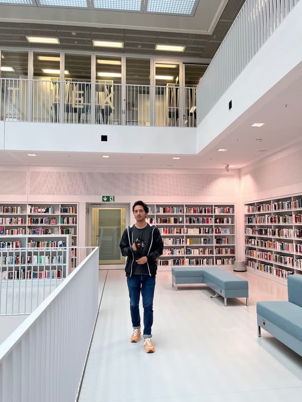 Travel snapshot of Santram during a trip 