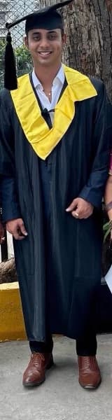 Graduation ceremony photo of Gagan  