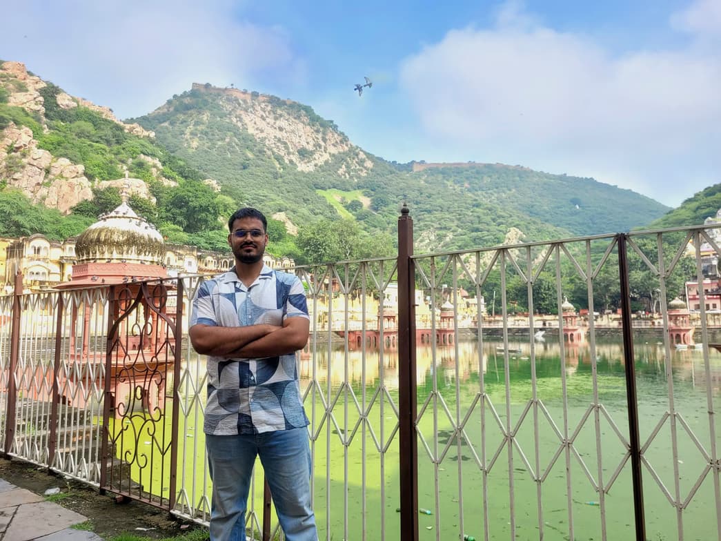 Travel snapshot of Amit  during a trip 