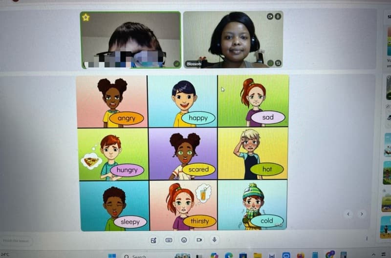 Casual photos of Blossom, Wiingy tutor 