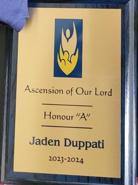 Verified degree or teaching certification of Jaden 