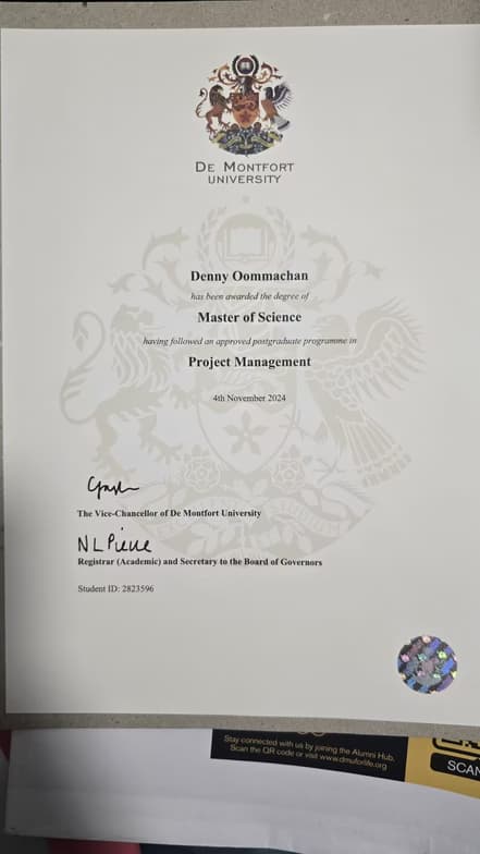 Verified degree or teaching certification of Denny 