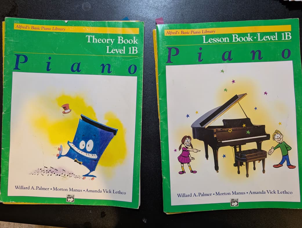 Piano learning materials by Cassandra  