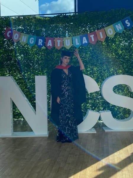 Graduation ceremony photo of Holly Anne 