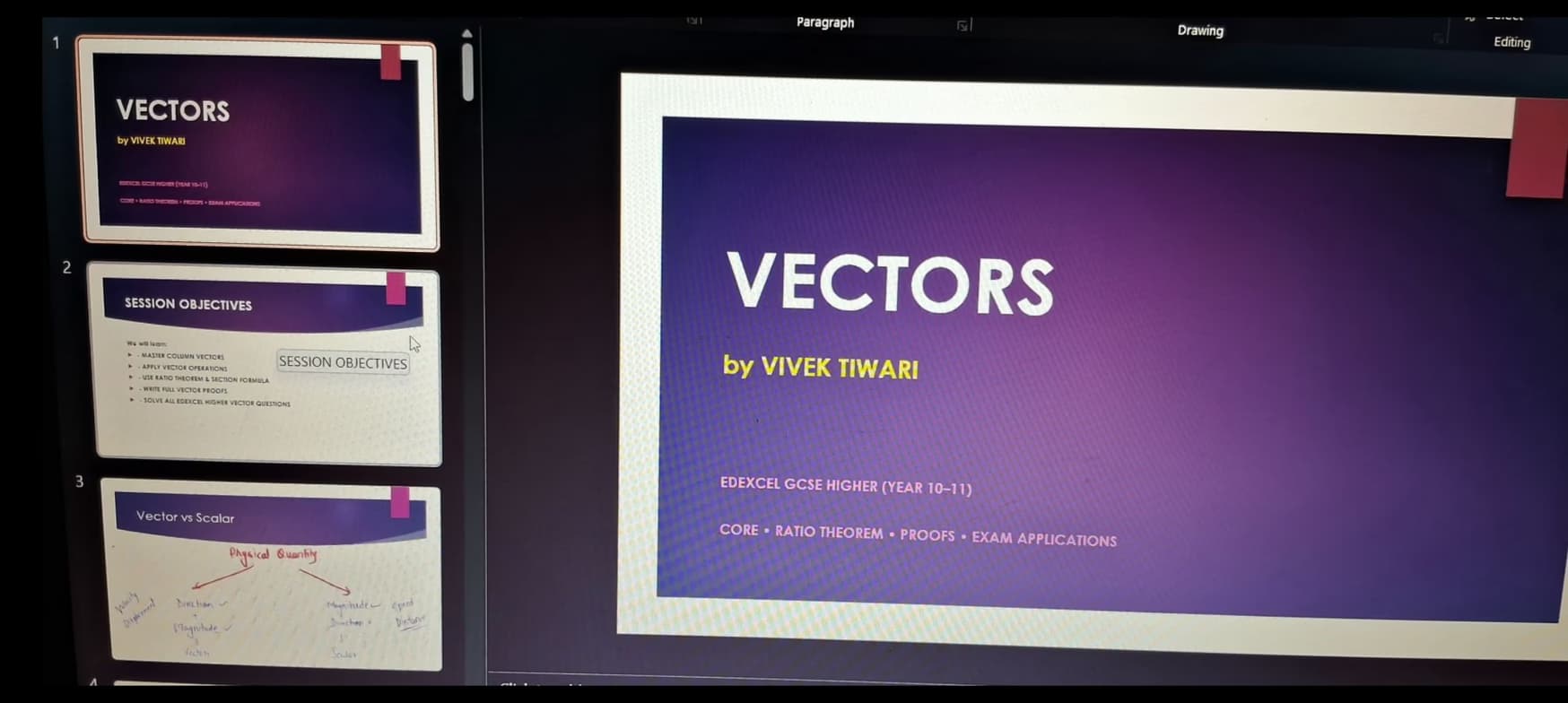 Mathematics learning materials by Vivek 