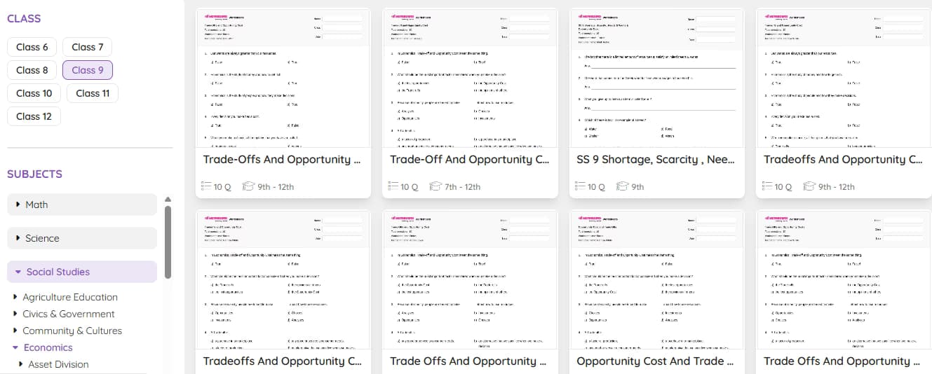 Opportunity Class learning materials by Maria Naneth 