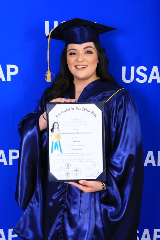Graduation ceremony photo of Alejandra  