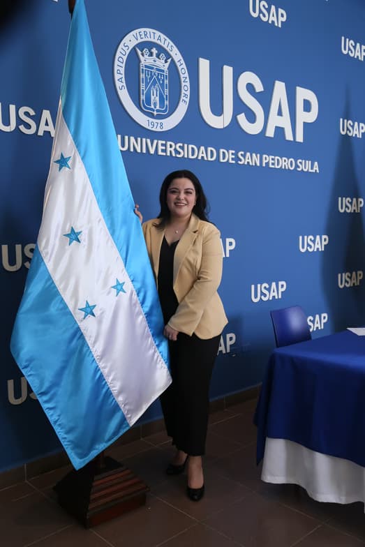 Graduation ceremony photo of Alejandra  