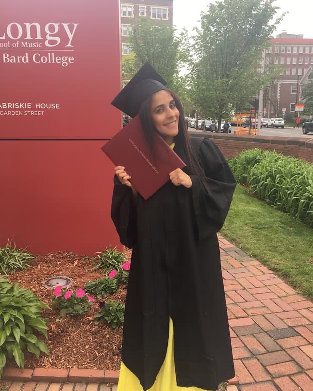 Graduation ceremony photo of Elimat  