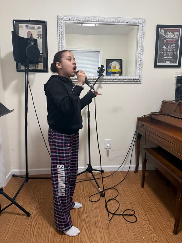 Samantha  conducting a lesson 