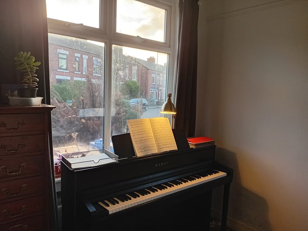 Teaching setup of Daniel for private tutoring 